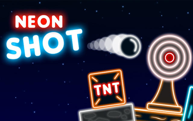 Neon Shot - Elastic Ball Puzzle Game