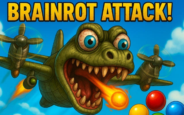 Brainrot Attack - Flying Crocodile precision fighter