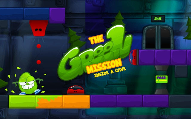 The Green Mission Inside a Cave: Color Puzzle Adventure