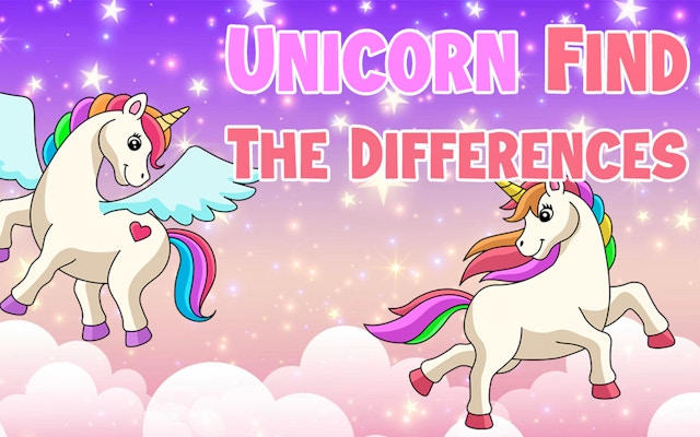 Unicorn Find the Differences Game