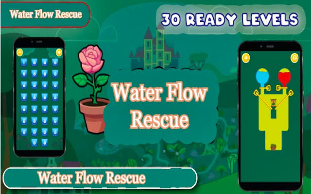 Water Flow Rescue: Plant Puzzle Game